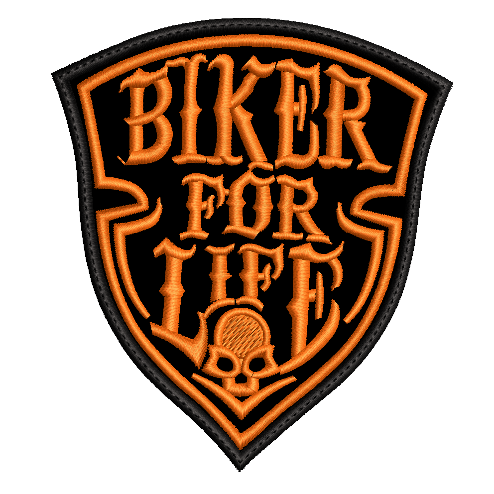Parche Bordado BIKER FOR LIFE