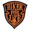 Parche Bordado Mini BIKER FOR LIFE
