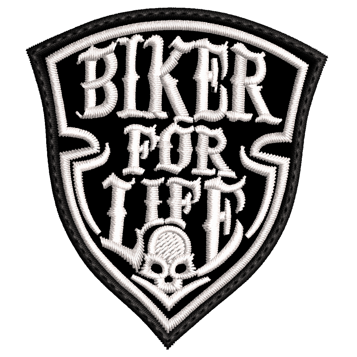 Parche Bordado Mini BIKER FOR LIFE