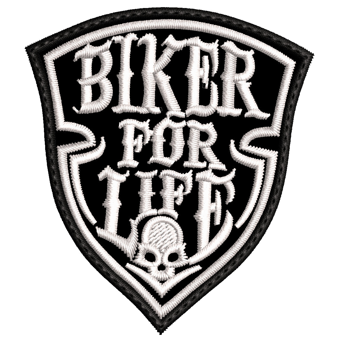 Parche Bordado Mini BIKER FOR LIFE