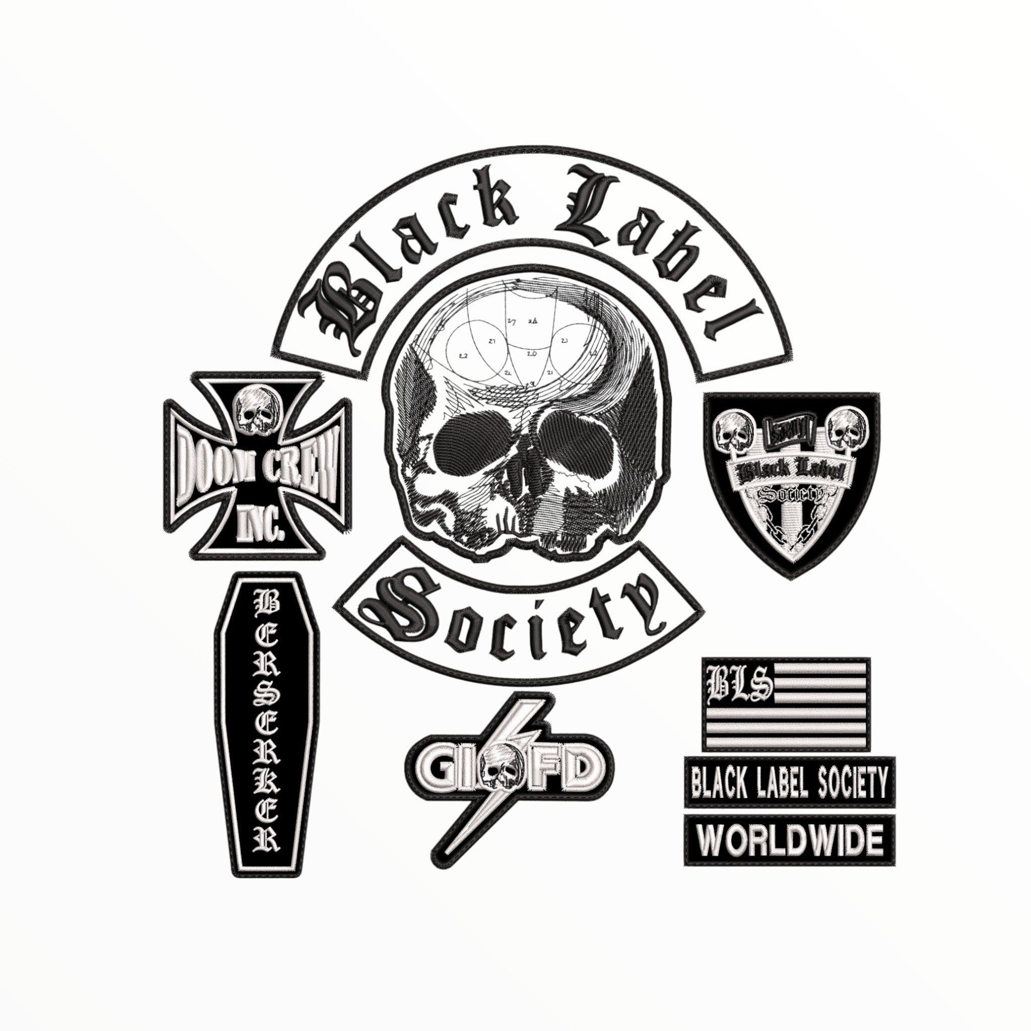 Espaldera Bordada Black Label