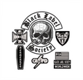 Espaldera Bordada BLACK LABEL Metal