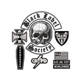 Espaldera Bordada BLACK LABEL Metal