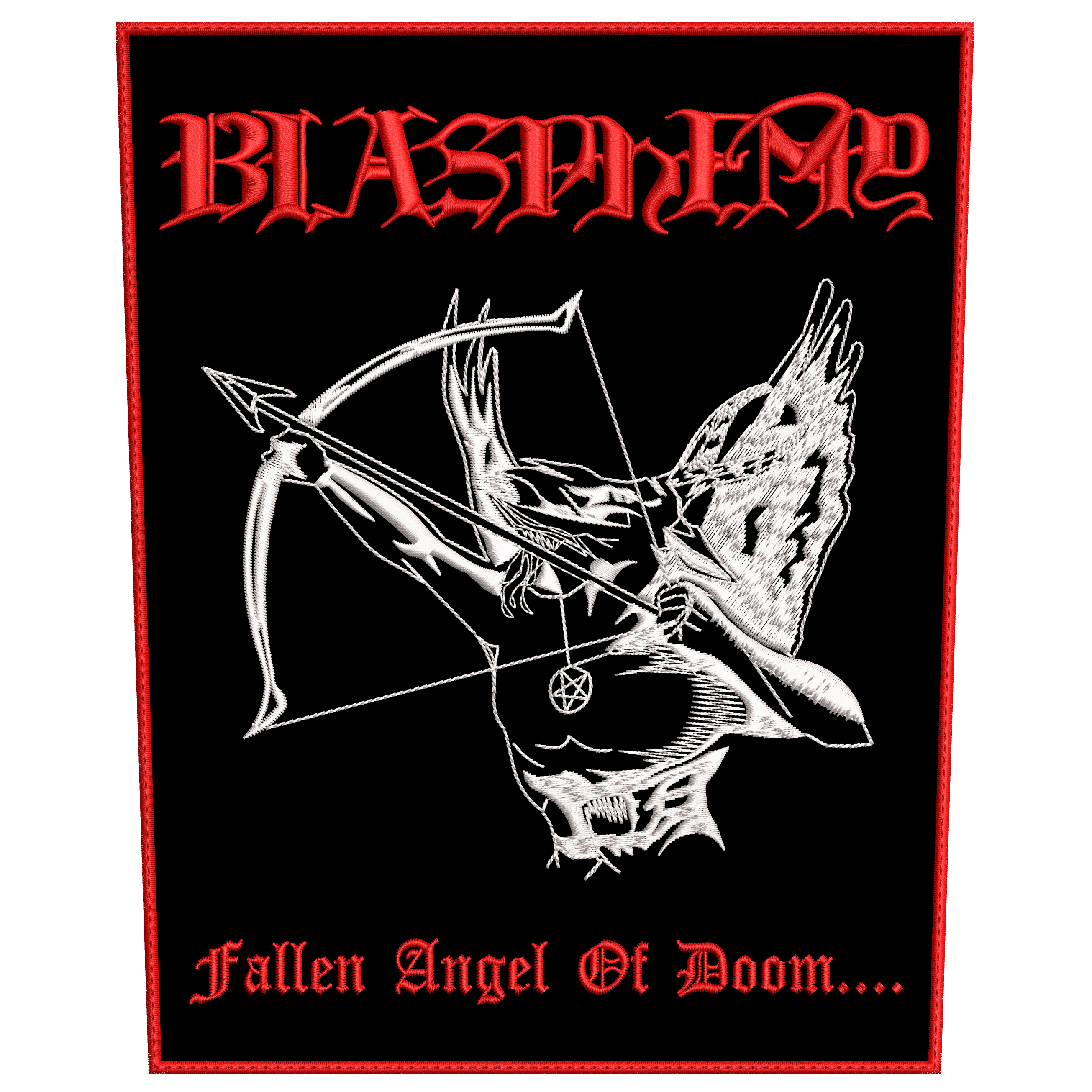 Espaldera Bordada BLASPHEMY Black Metal