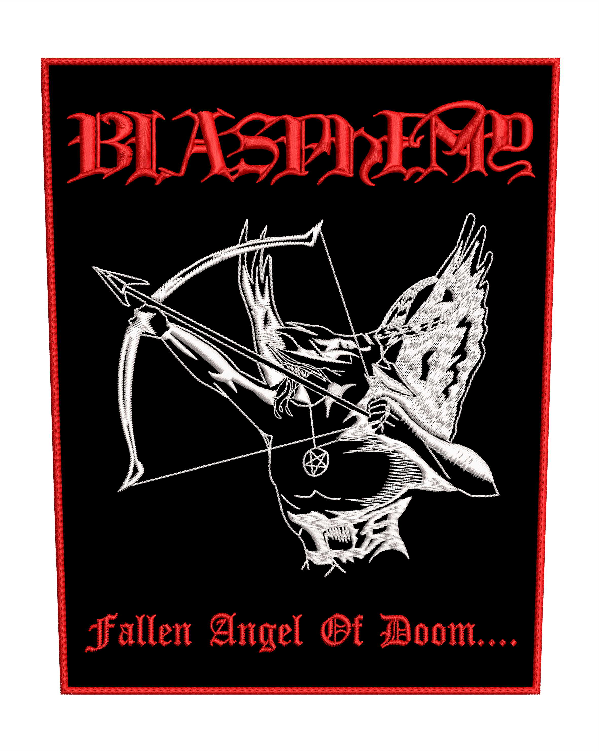 Espaldera Bordada BLASPHEMY Black Metal