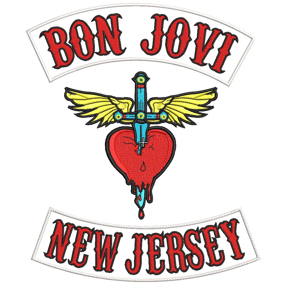 Espaldera Bordada BON JOVI Hard Rock