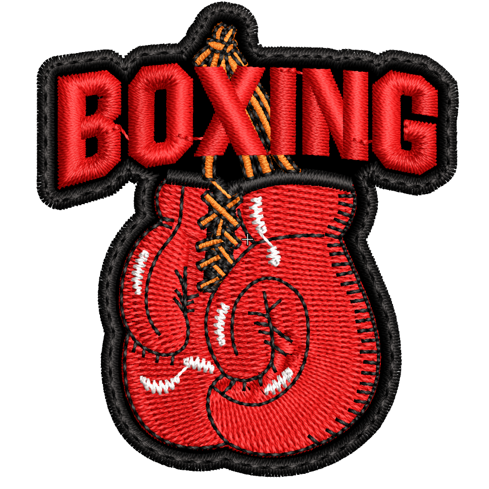Parche Bordado Mini BOXING