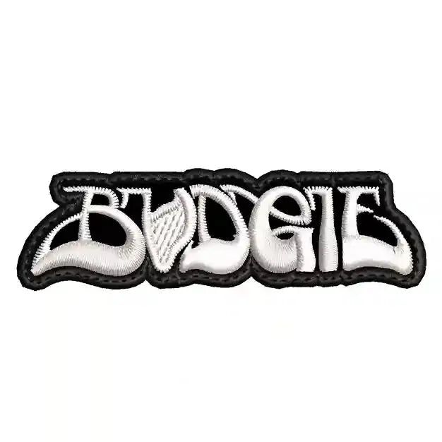 Parche Bordado Mini BUDGIE Heavy Metal Hard Rock