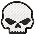Parche Bordado Mini CALAVERA Harley Davidson Biker Life