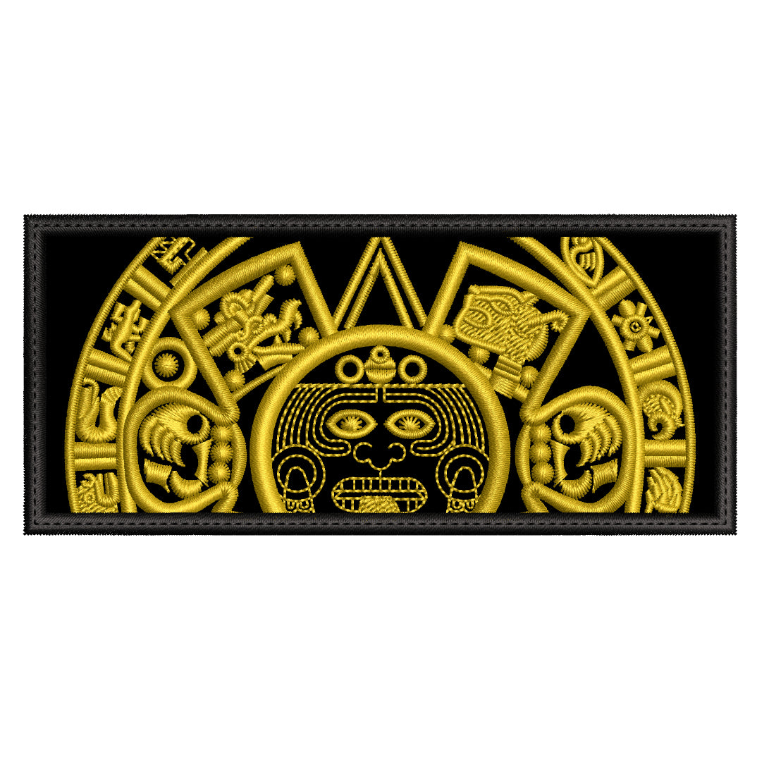 Parche Bordado CALENDARIO AZTECA