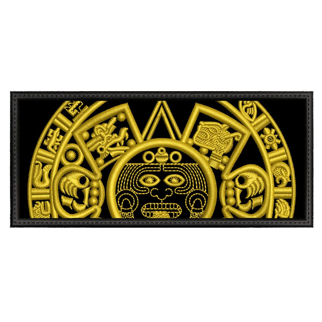 Parche Bordado CALENDARIO AZTECA