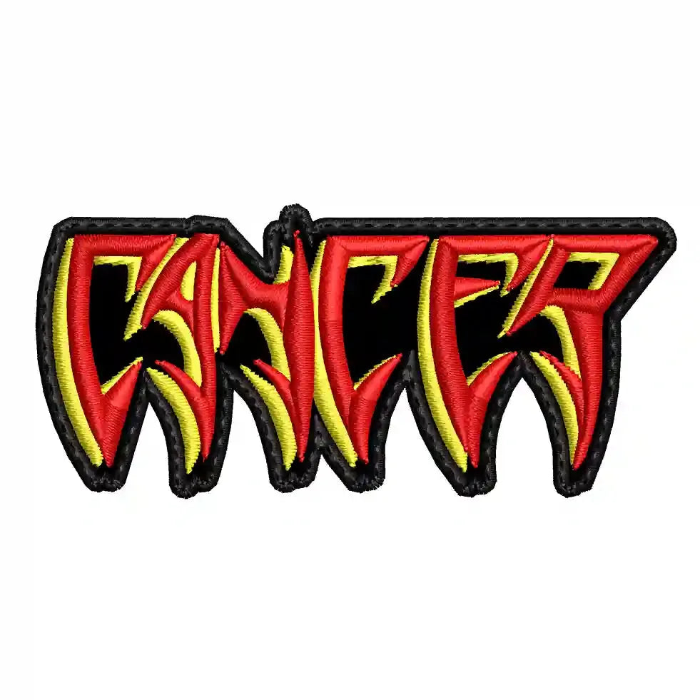 Parche Bordado Mini CANCER Death Metal