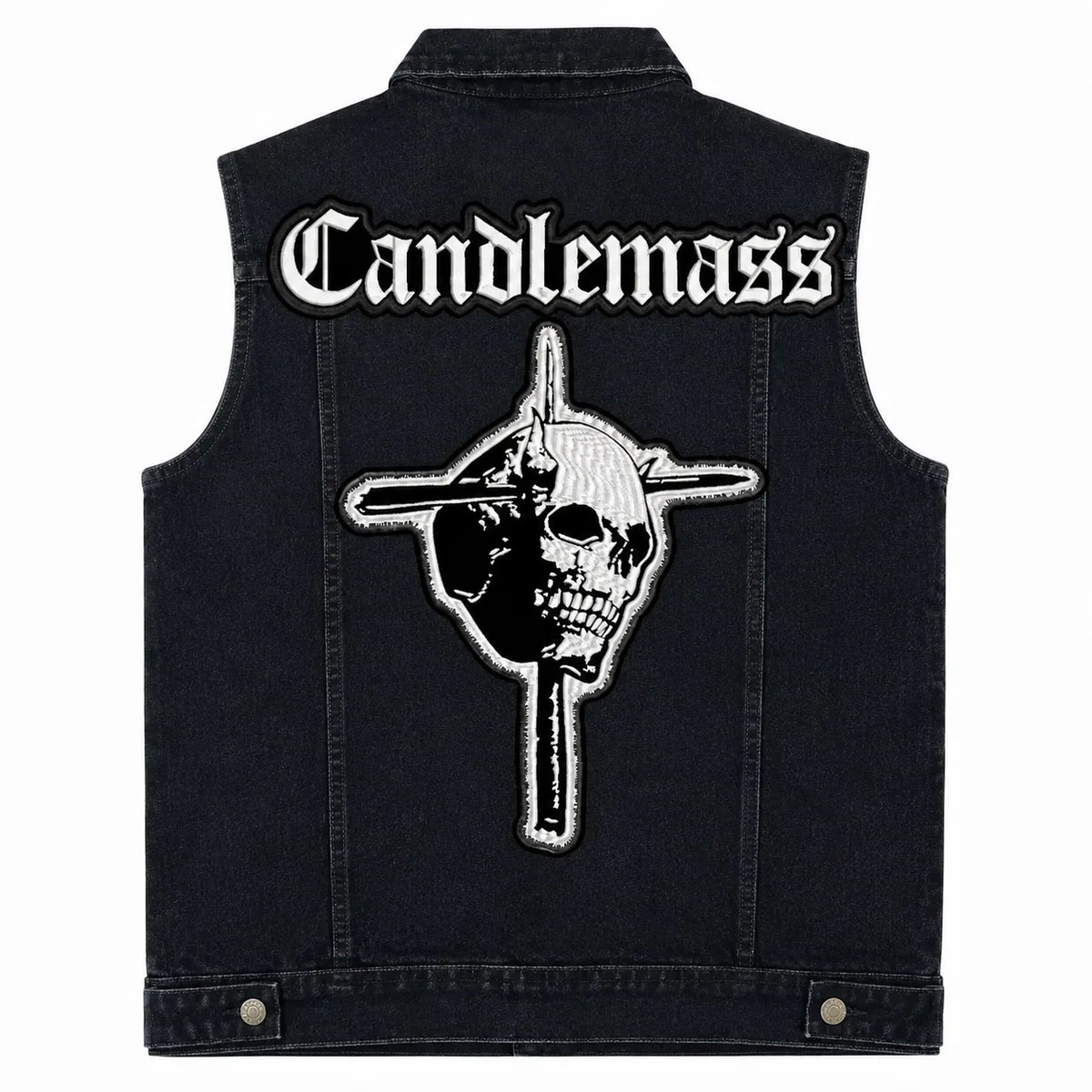 Chaleco de Mezclilla más Espaldera CANDLEMASS Doom Metal