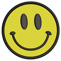 Parche Bordado CARITA FELIZ AMARILLA