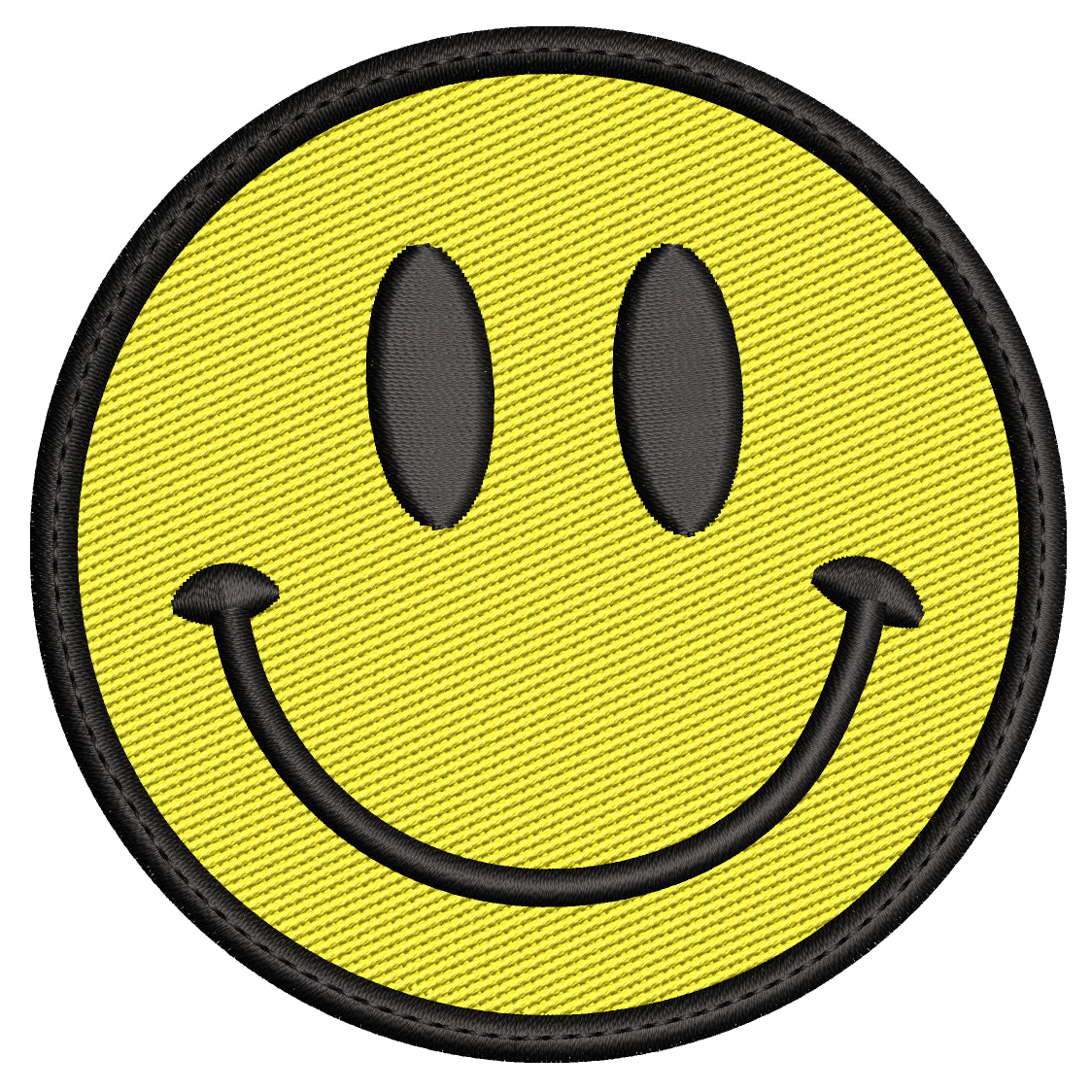 Parche Bordado CARITA FELIZ AMARILLA