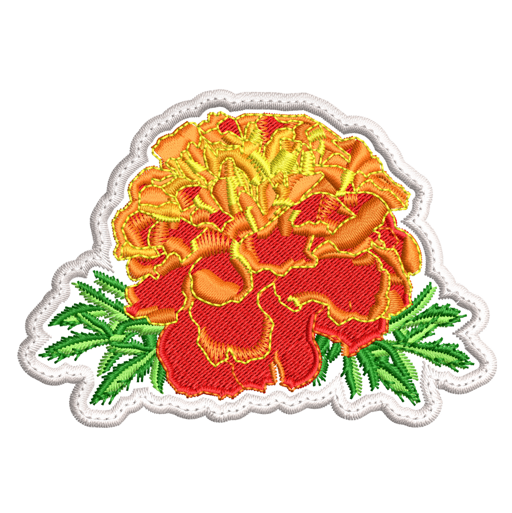 Parche Bordado FLOR DE CEMPASUCHIL