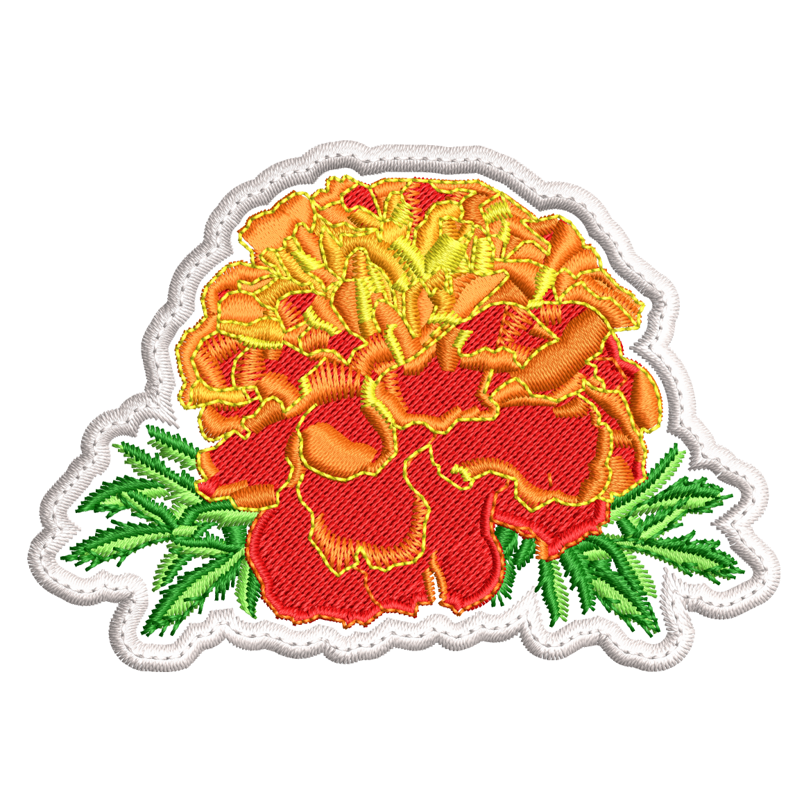 Parche Bordado FLOR DE CEMPASUCHIL