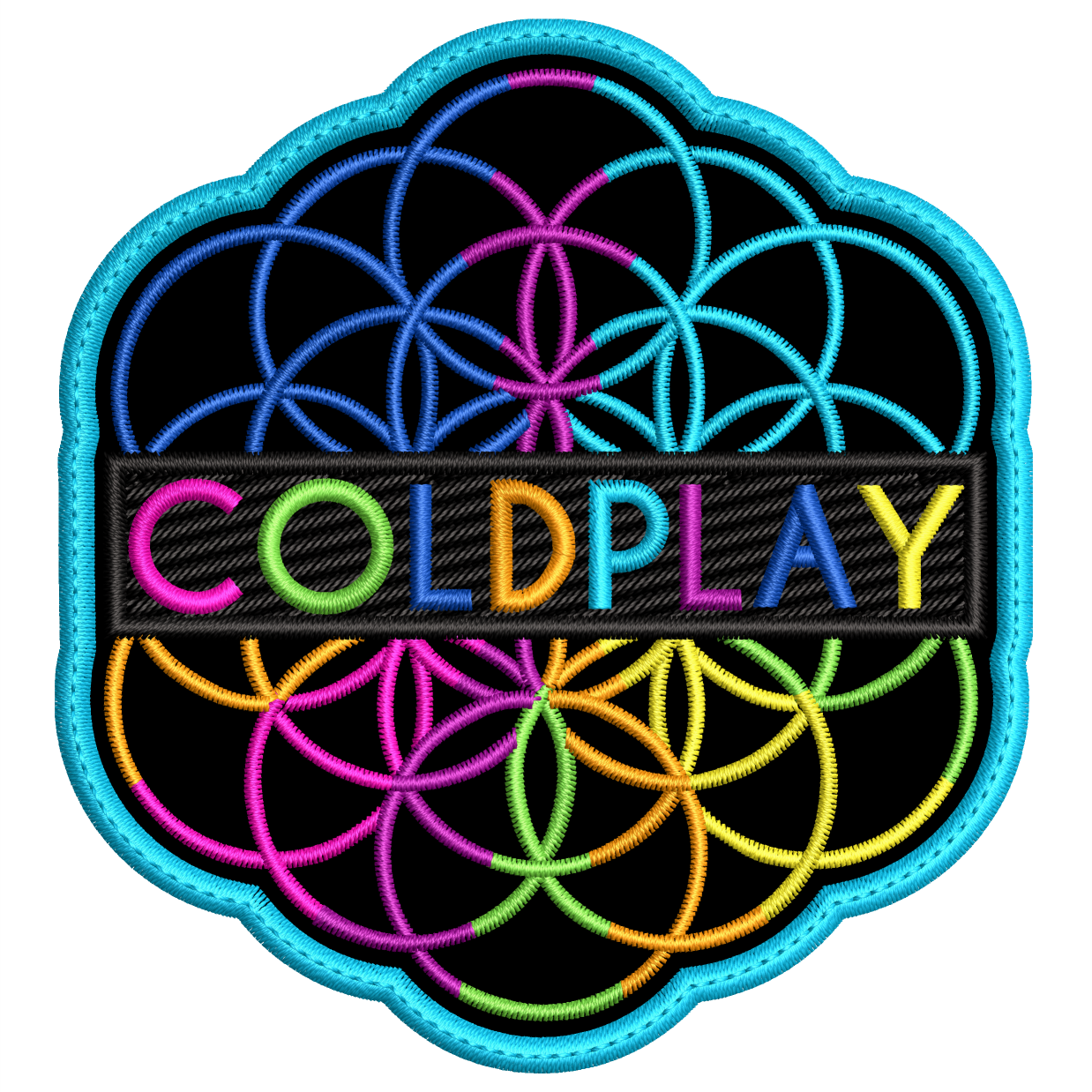 Parche Bordado COLDPLAY Pop Rock Alternativo