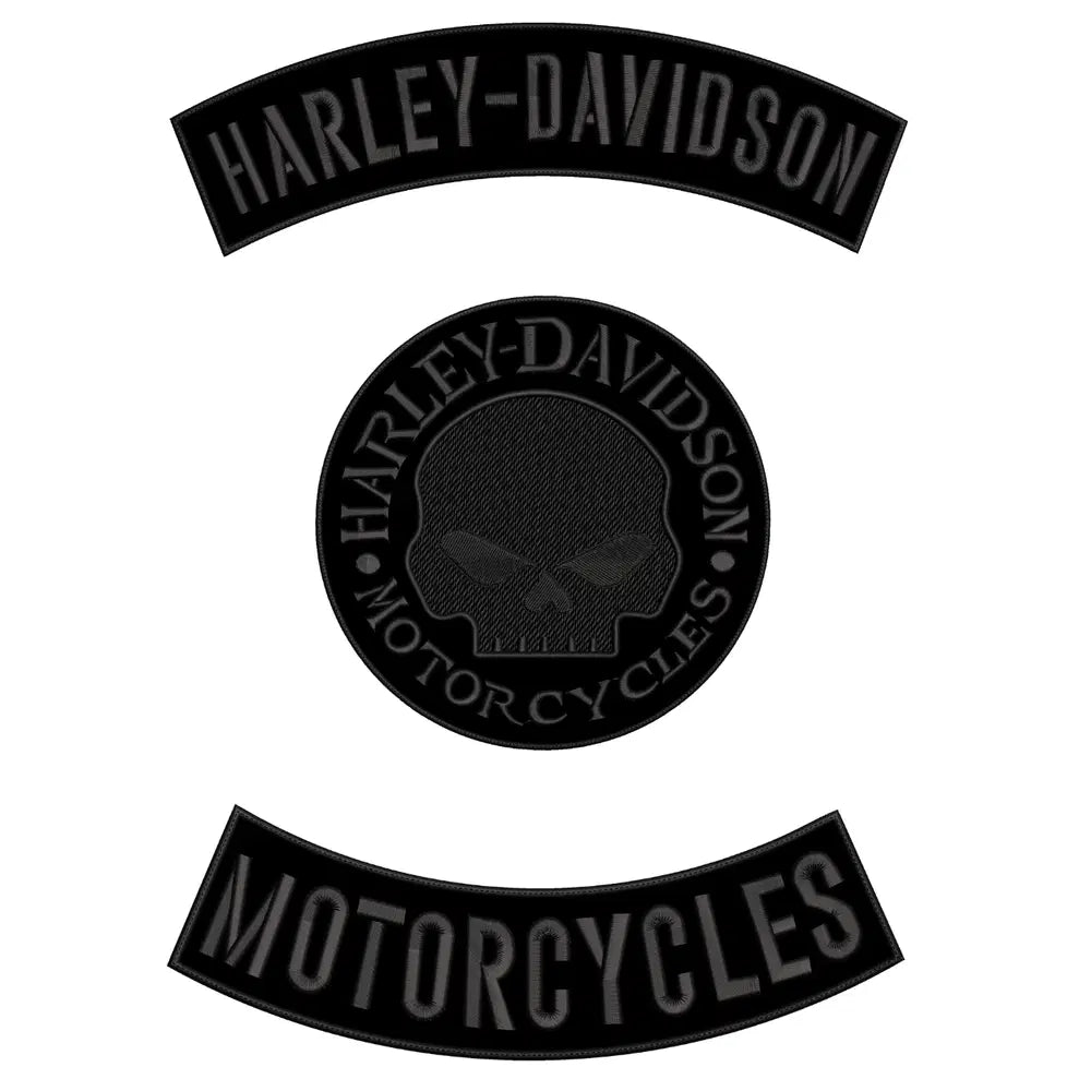 Espaldera Bordada conjunto HARLEY DAVIDSON