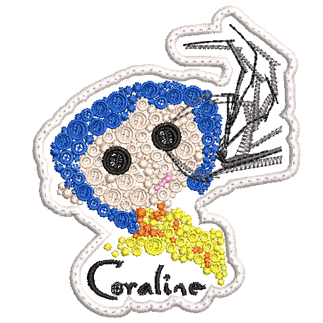 Parche Bordado CORALINE