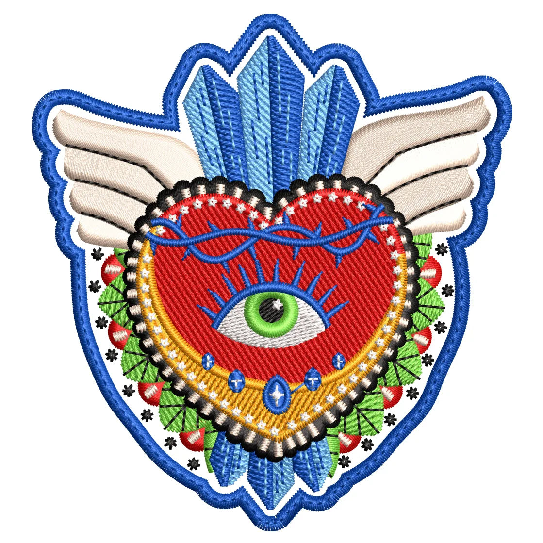 Parche Bordado CORAZON MEXICANO