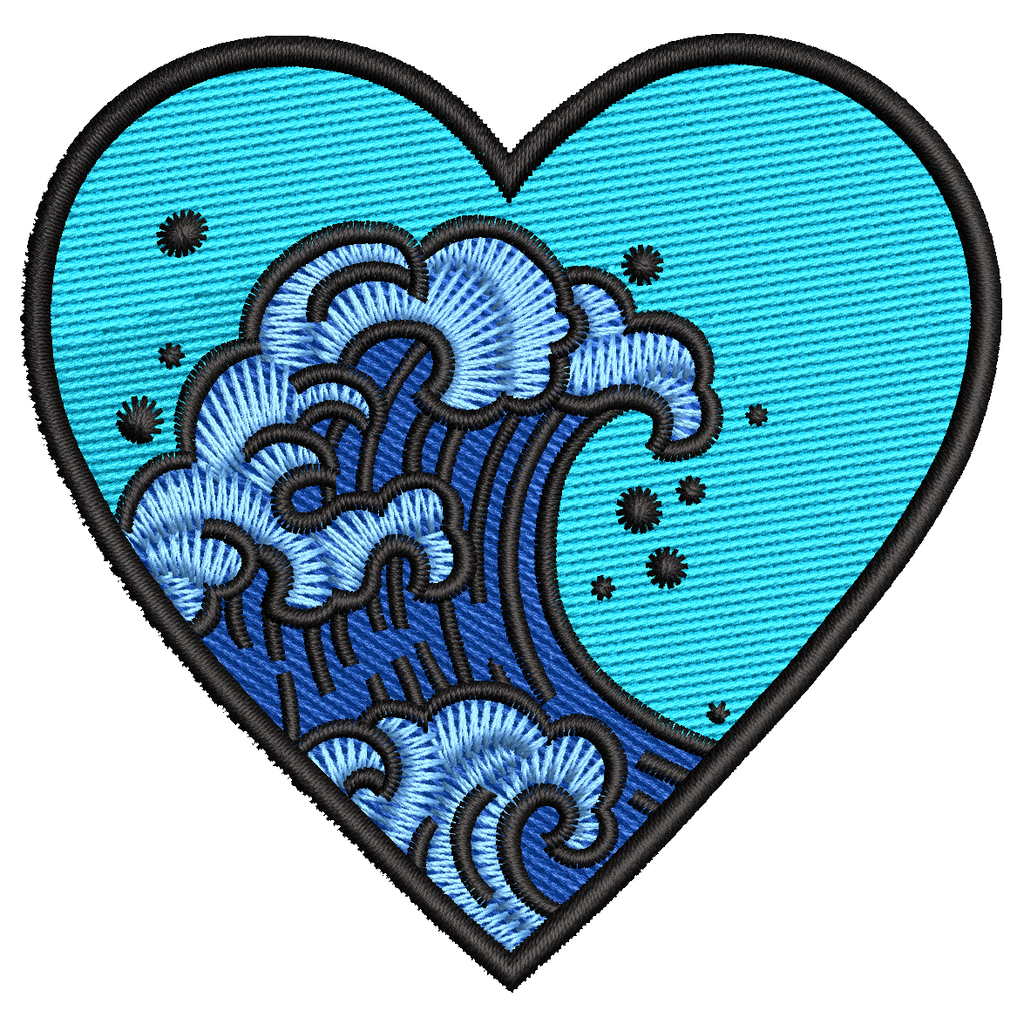 Parche Bordado CORAZON Diferentes Diseños