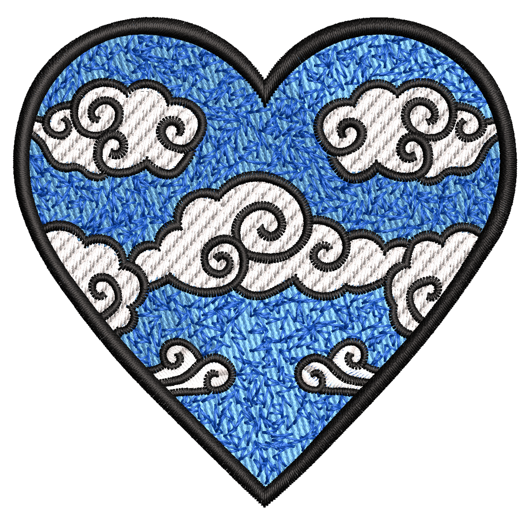 Parche Bordado CORAZON Diferentes Diseños