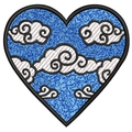 Parche Bordado CORAZON Diferentes Diseños