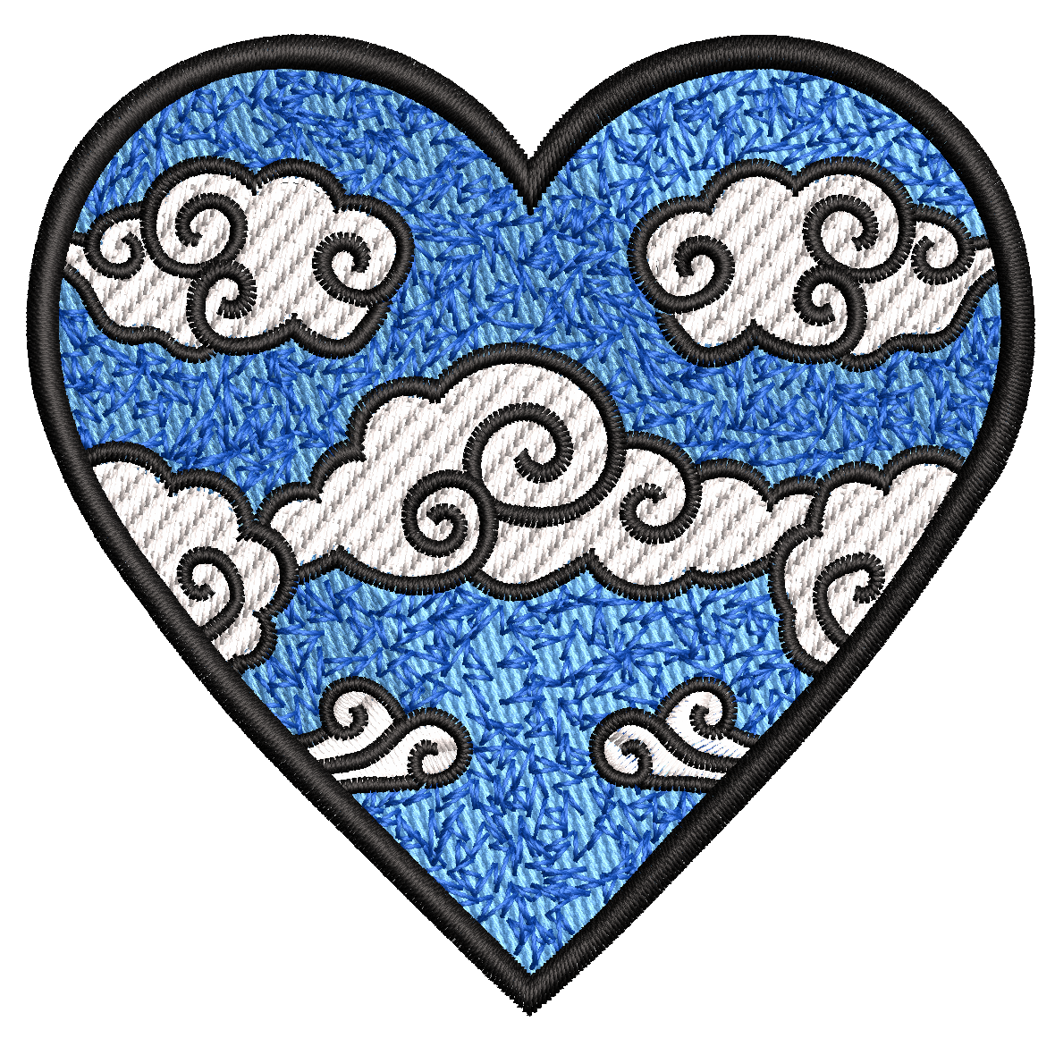 Parche Bordado CORAZON Diferentes Diseños