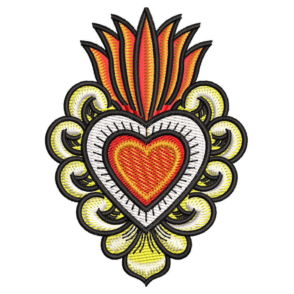 Parche Bordado CORAZON MEXICANO