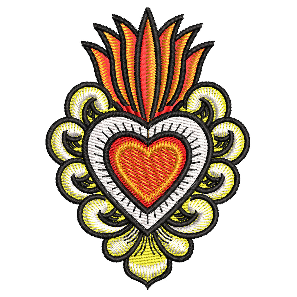 Parche Bordado CORAZON MEXICANO