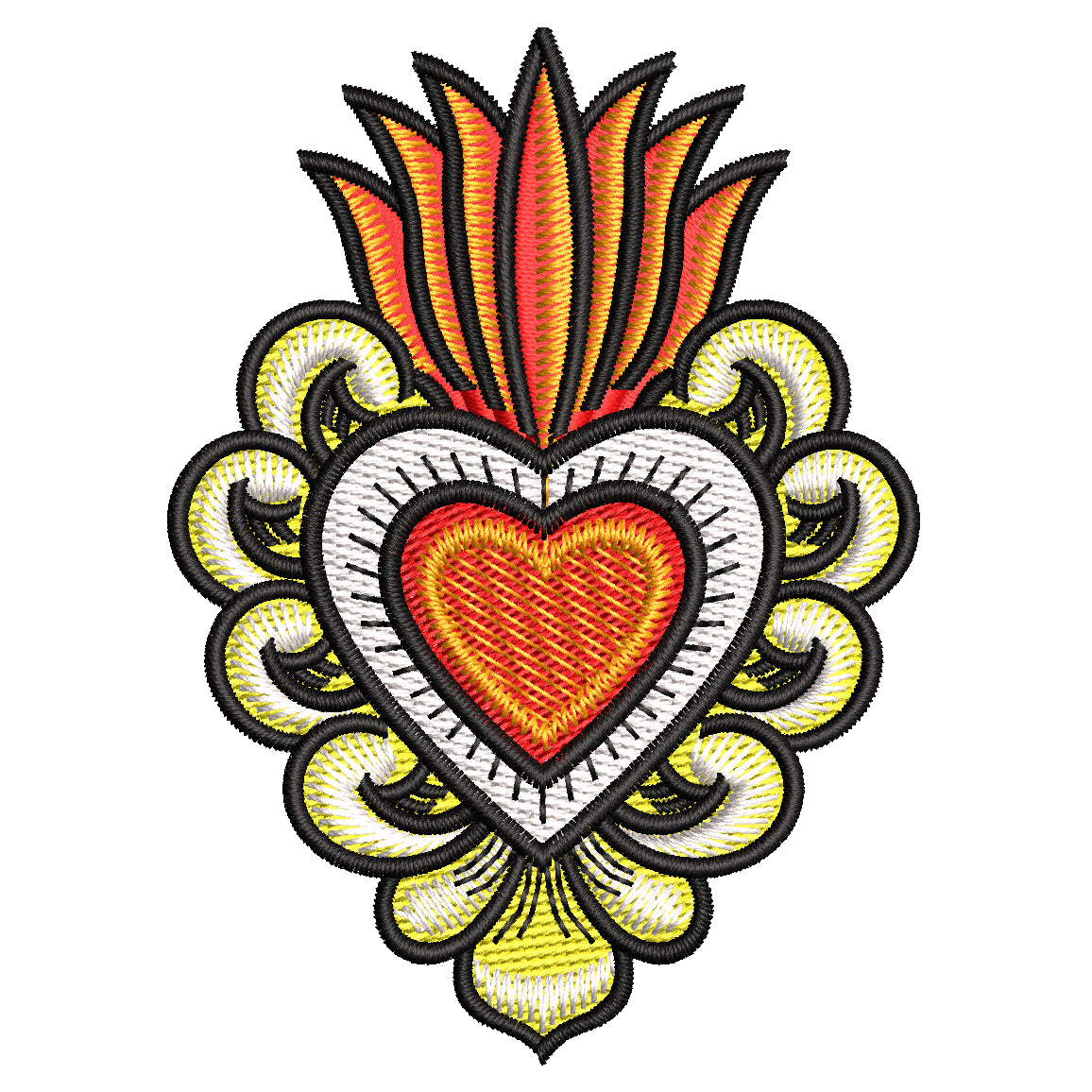 Parche Bordado CORAZON MEXICANO