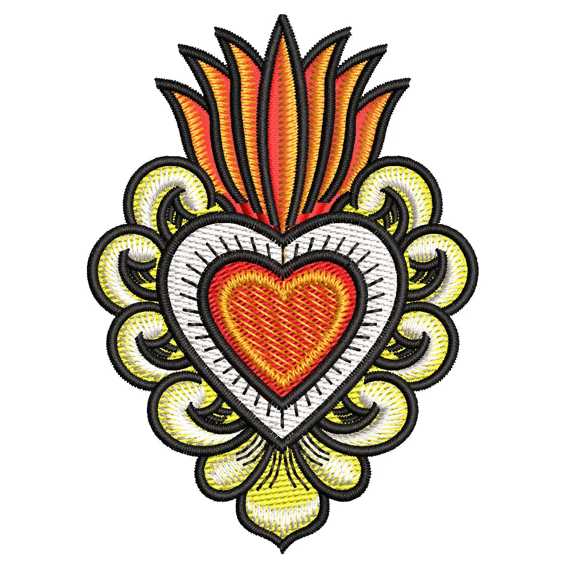 Parche Bordado CORAZON MEXICANO