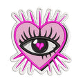Parche Bordado Corazón Con Ojo y Espinas