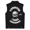 Chaleco de mezclilla más espaldera bordada BLACK LABEL Metal