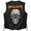 Chaleco de piel original más espaldera bordada MEGADETH C Thrash Metal