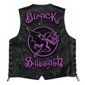 Chaleco de piel original más espaldera bordada BLACK SABBATH Heavy Metal