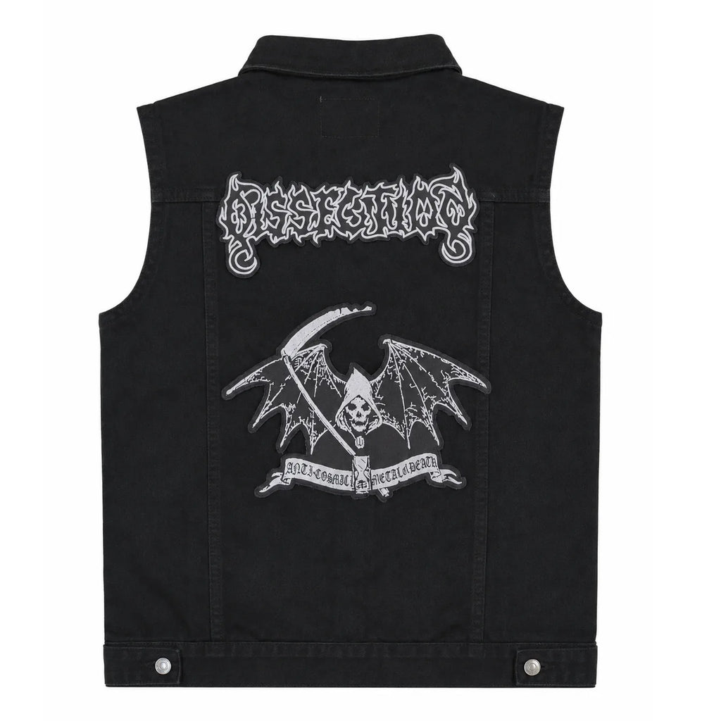 Chaleco de mezclilla más espaldera bordada DISSECTION Black Metal Melódico