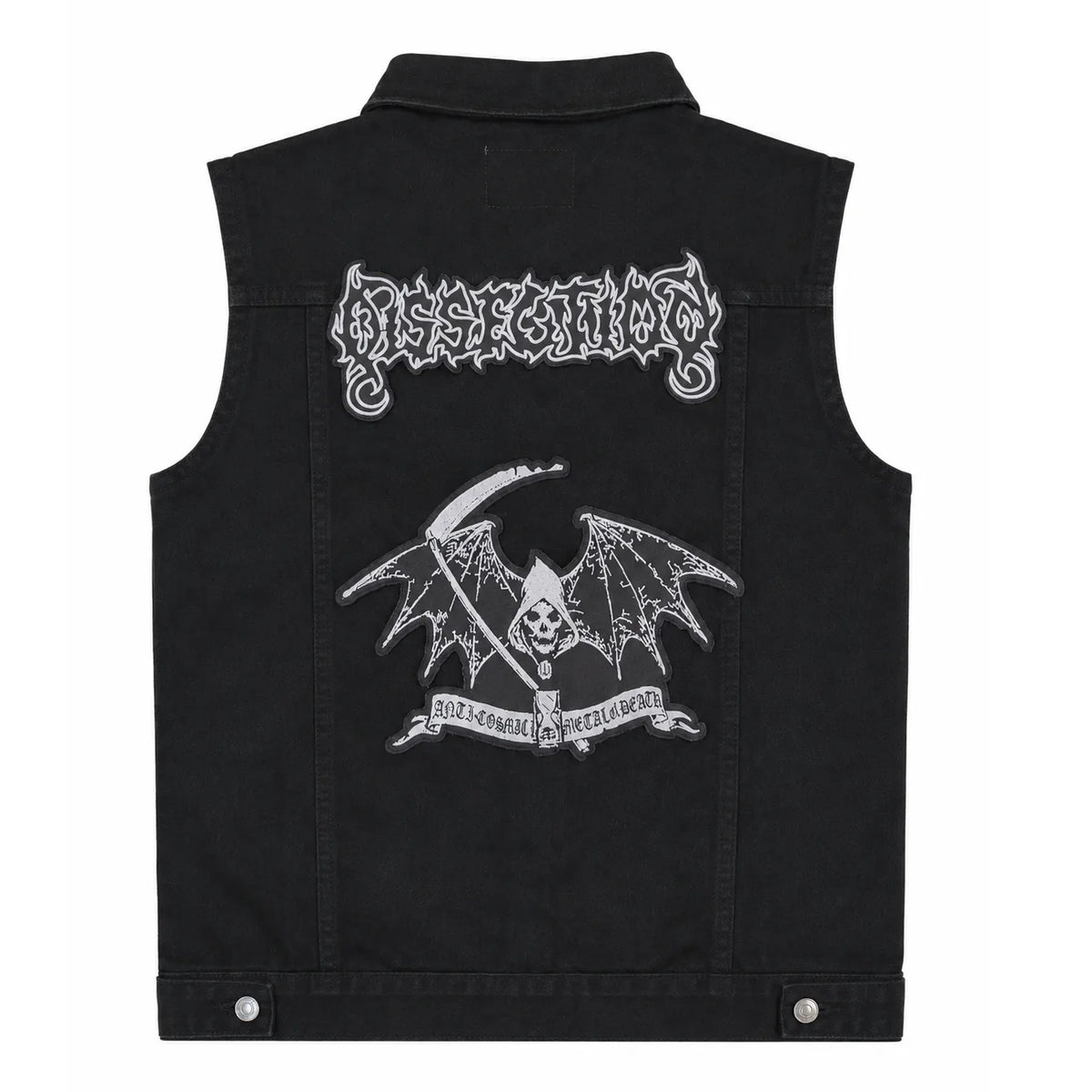 Chaleco de mezclilla más espaldera bordada DISSECTION Black Metal Melódico