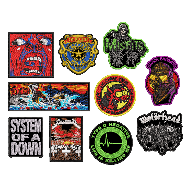 Pack 10 Parches Bordados BLACKPATCHES-DASHADAKYA