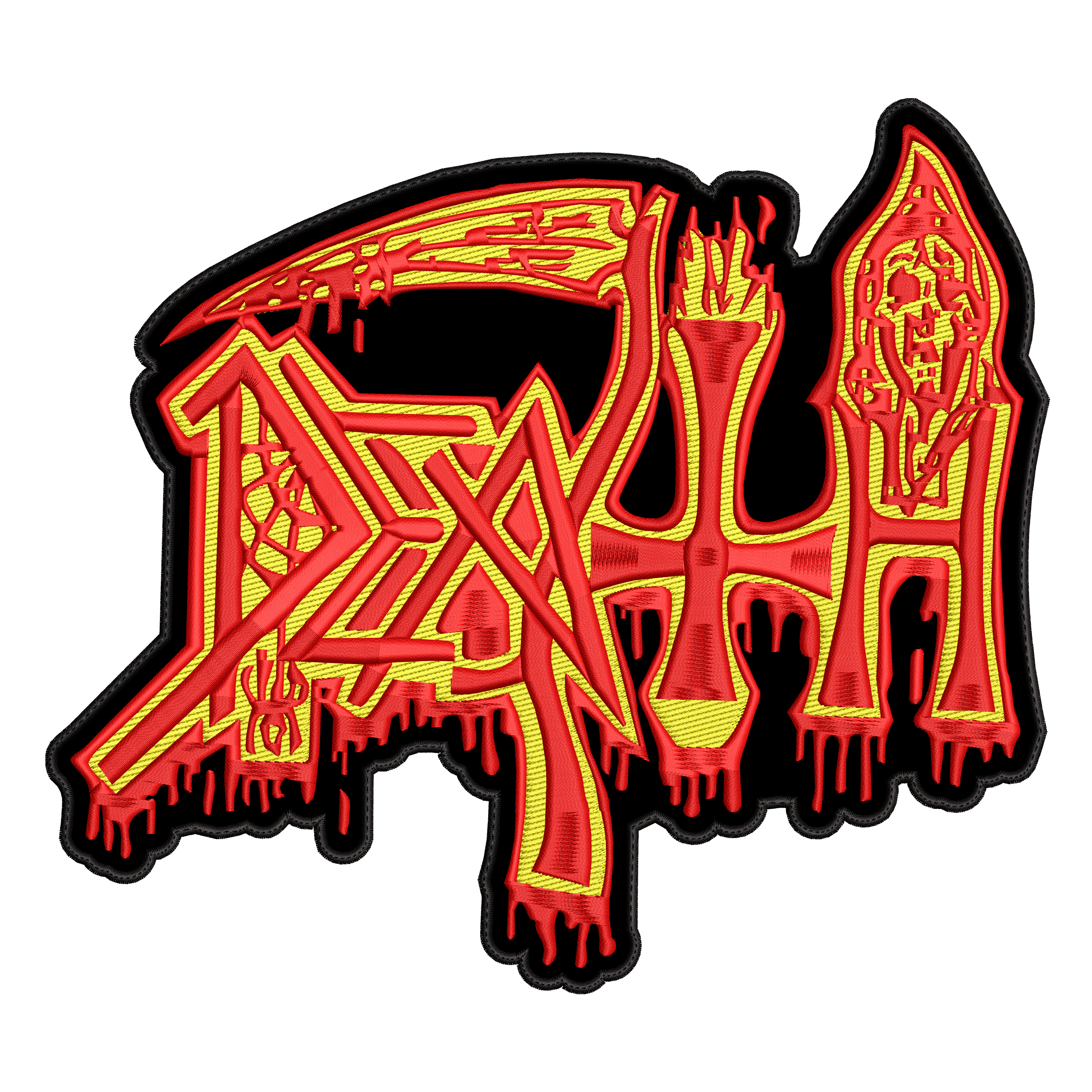 Espaldera Bordada DEATH Metal
