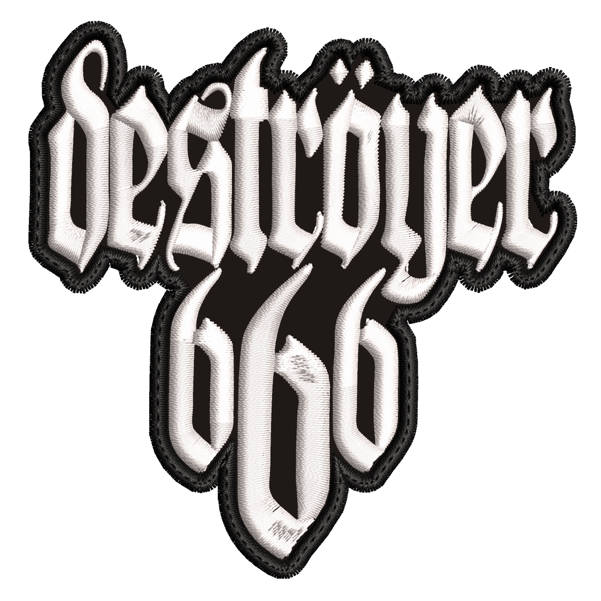 Parche Bordado DESTROYER 666 Metal