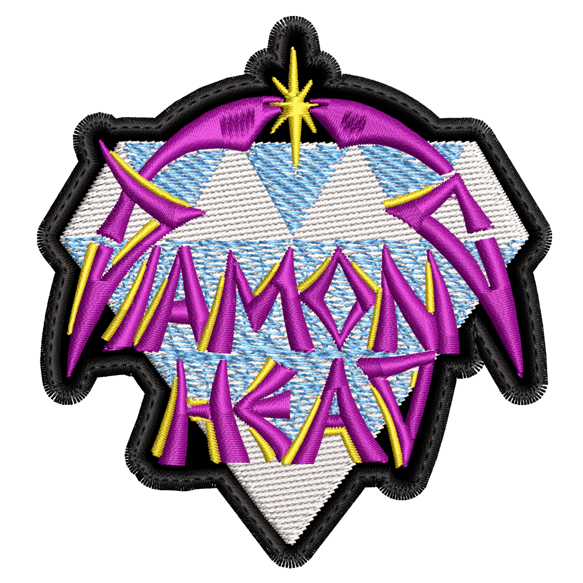 Parche Bordado DIAMOND HEAD Metal