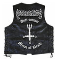 Chaleco de piel original más espaldera bordada DISSECTION Black Metal Melódico