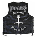 Chaleco de piel original más espaldera bordada DISSECTION Black Metal Melódico