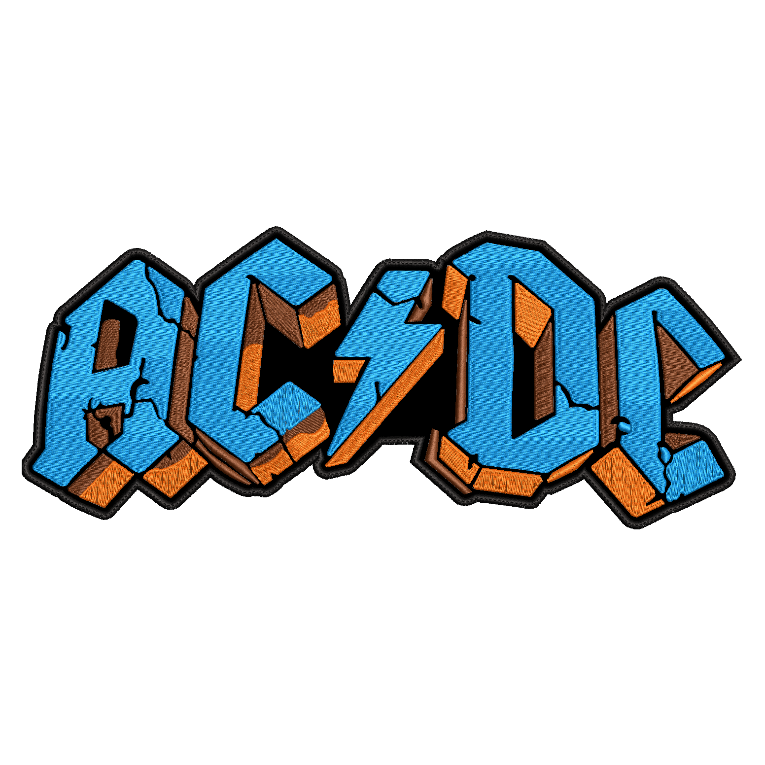 Espaldera Bordada ACDC Hard Rock