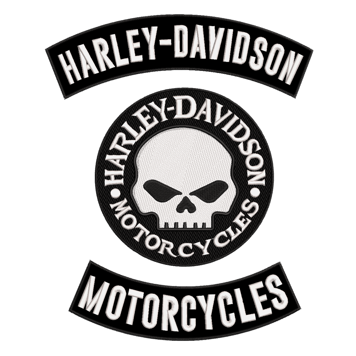 Espaldera Bordada HARLEY DAVIDSON Motorcycles