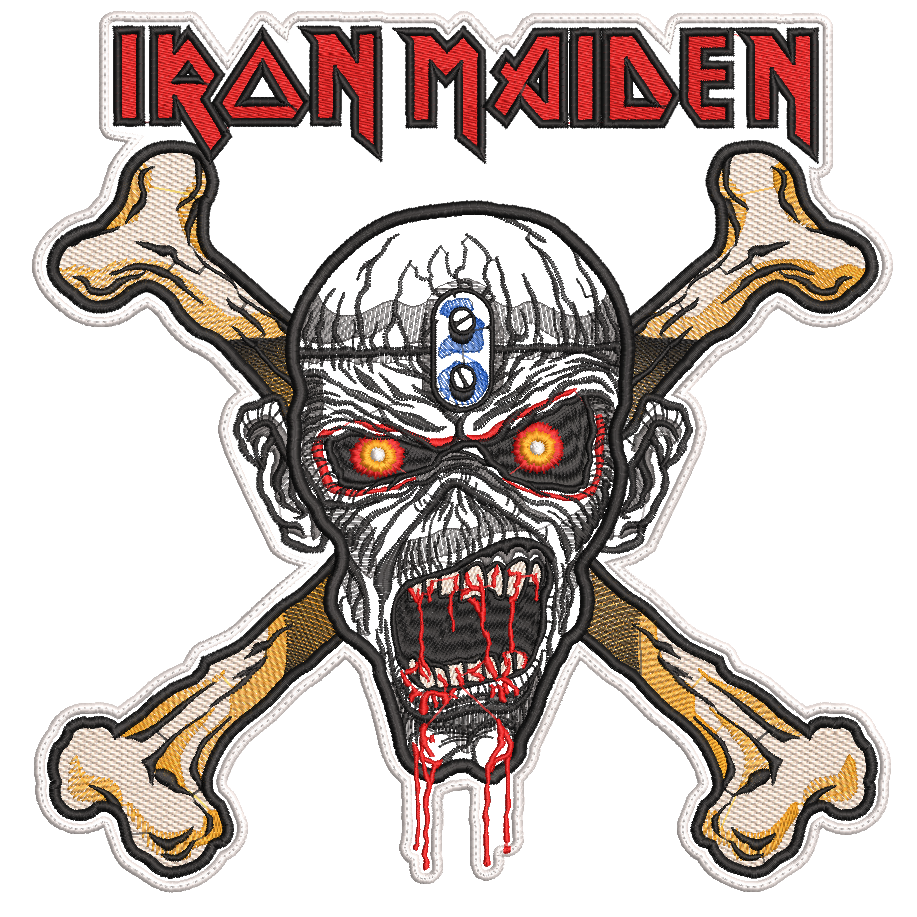 Espaldera Bordada IRON MAIDEN Heavy Metal