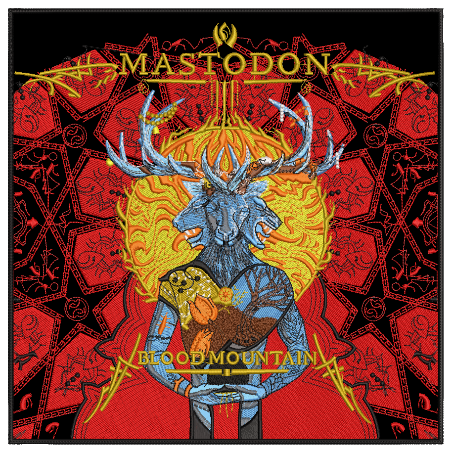Espaldera Bordada MASTODON Metal Progresivo