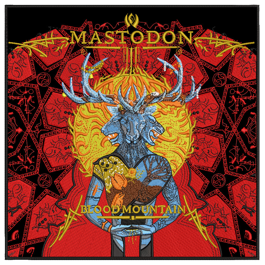 Espaldera Bordada MASTODON Metal Progresivo